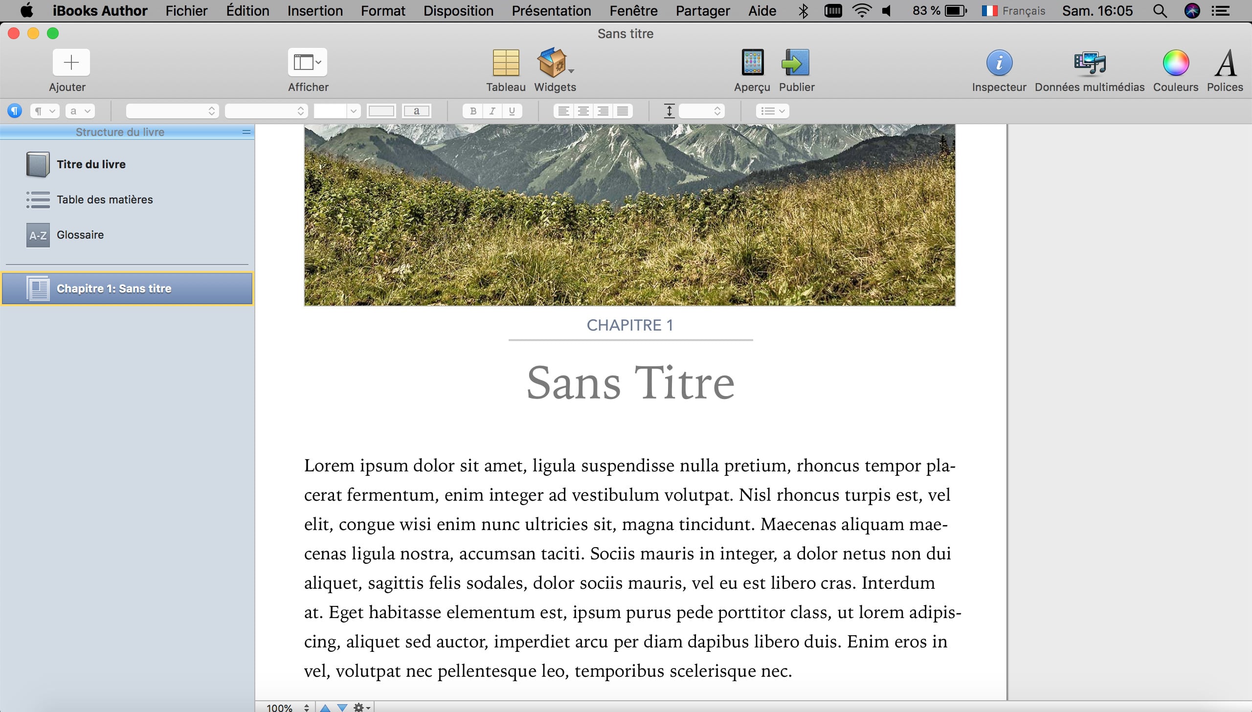 Créer un eBook sur Mac avec iBooks Author
